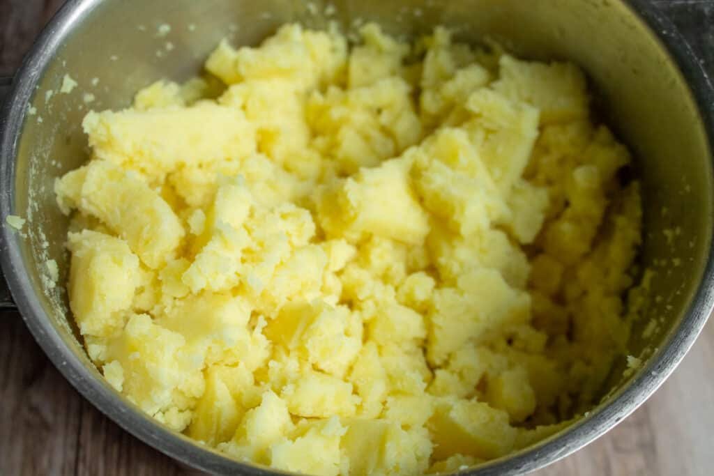 Mashed potatoes in a pot